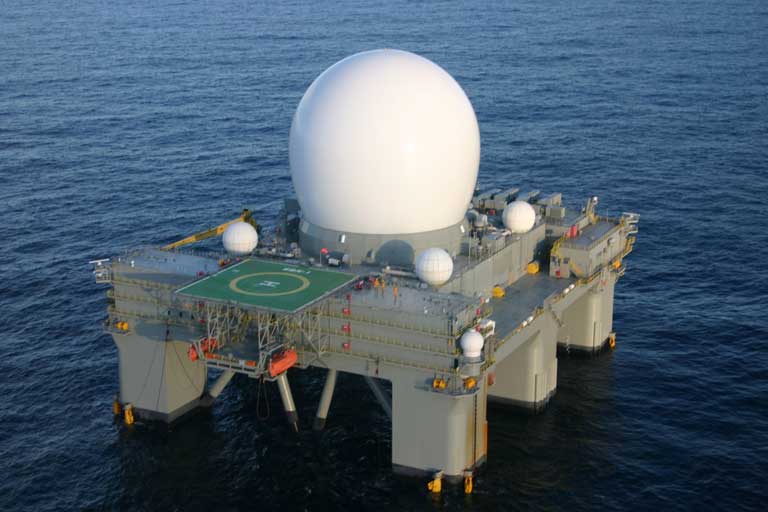SBX radar at sea